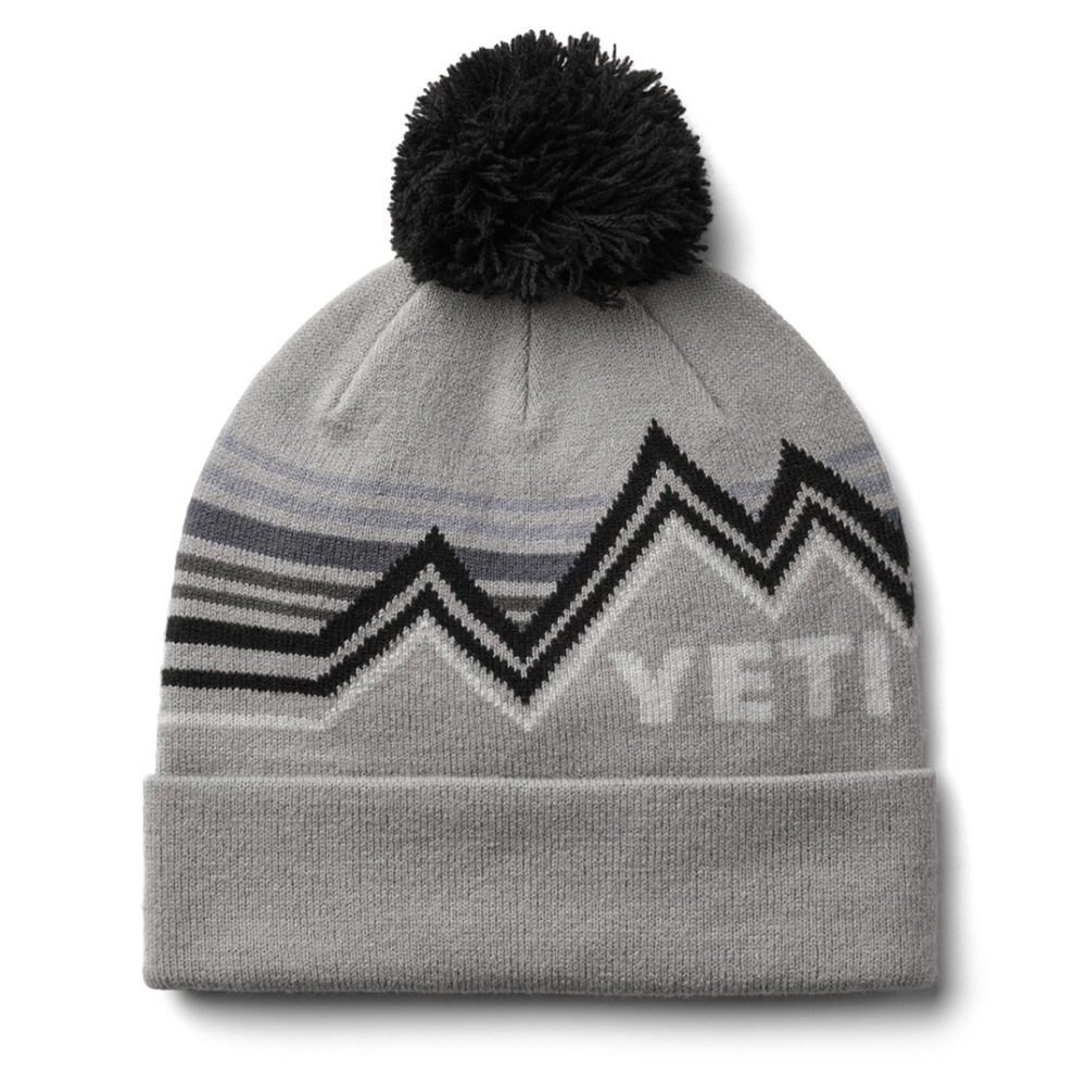 Yeti Men’s Gray Black Freestyle Pom Beanie
